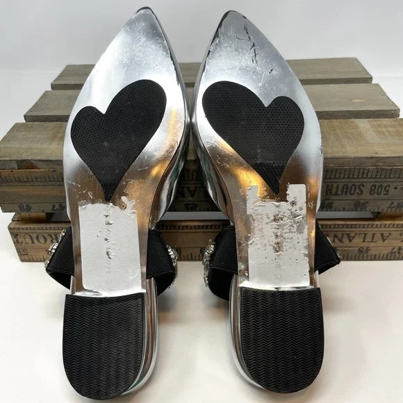 SCB Collection by Suecomma Bonnie Crystal Embellished Mules - Picture 15 of 15